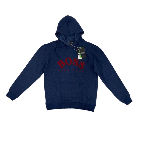 Hugo Boss Other - NWT Hugo Boss Men's Cotton Pullover Hoodie Color Navy Size S, M